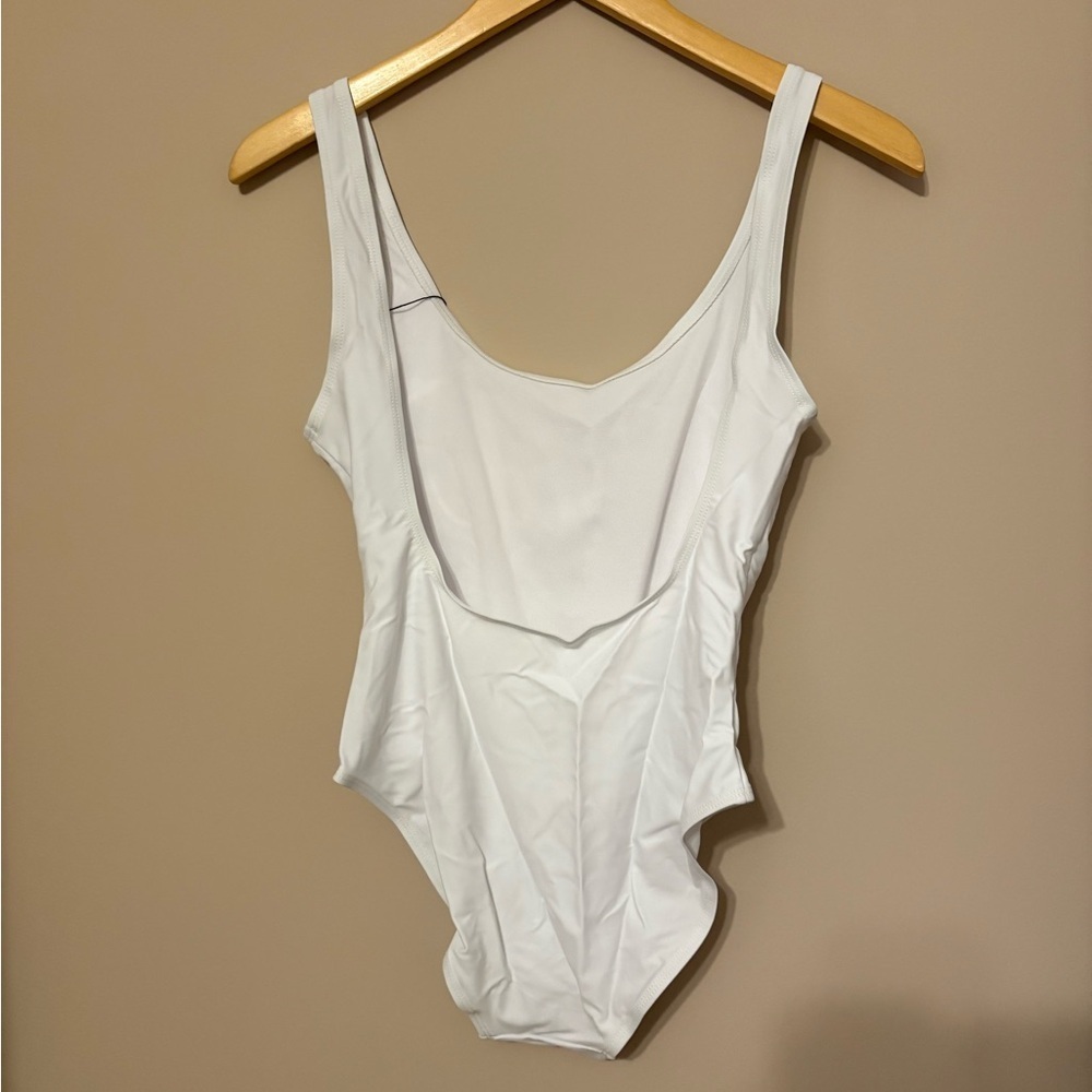 Bride One Piece Swimsuit White Pink Lettering Women's Size S - Picture 4 of 5